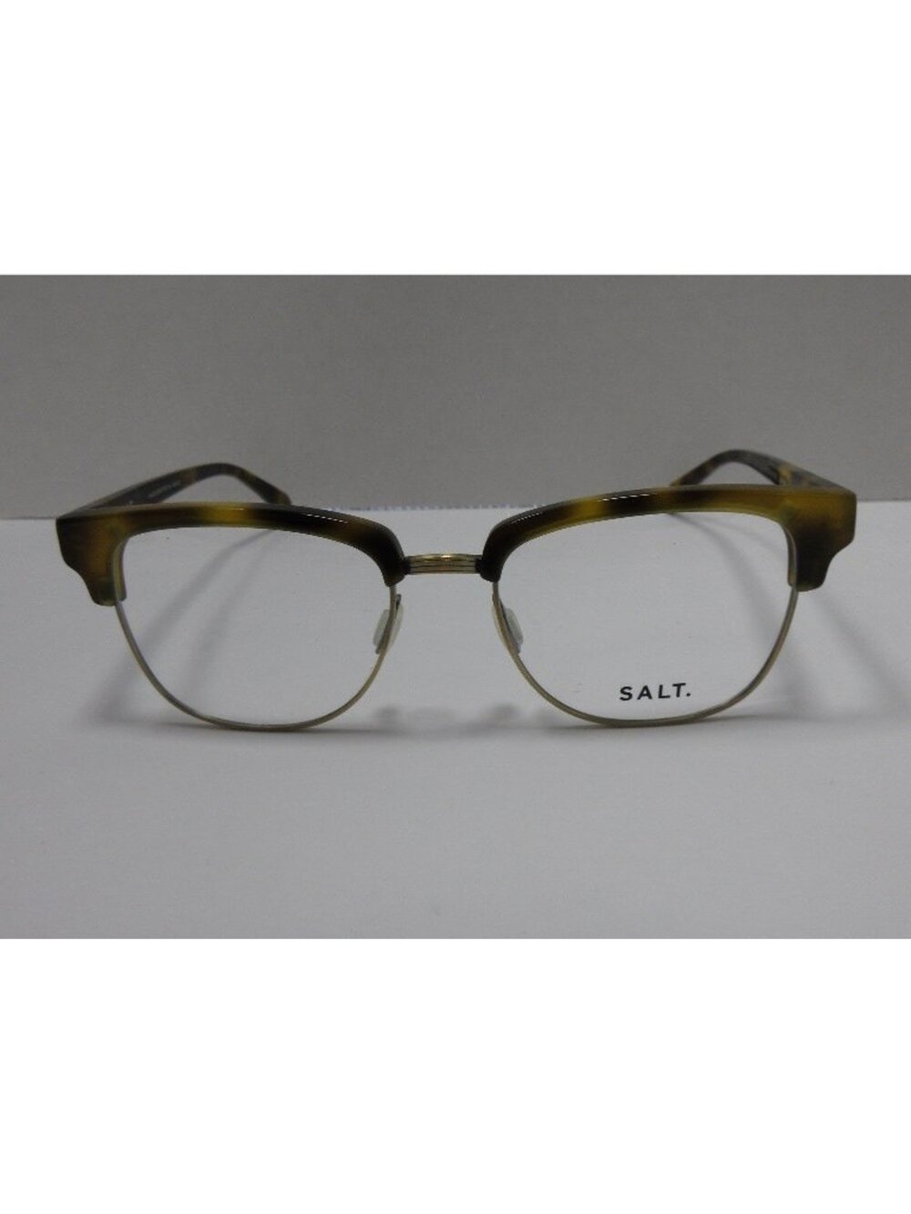 SALT Eyeglasses Layton Titanium Tortoise Clubmaster Frame 52-18-150 NEW